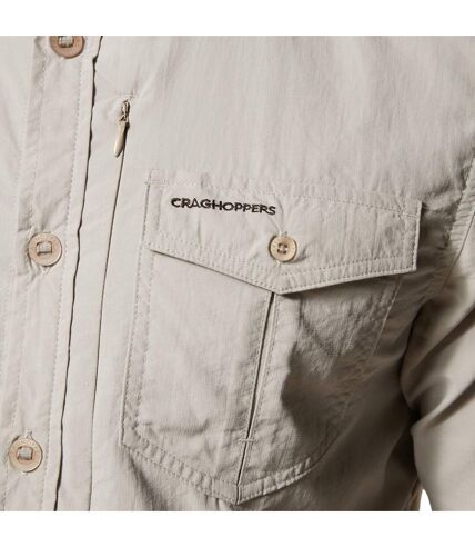 Craghoppers Mens NosiLife Adventure II Long Sleeved Shirt (Parchment) - UTCG1085