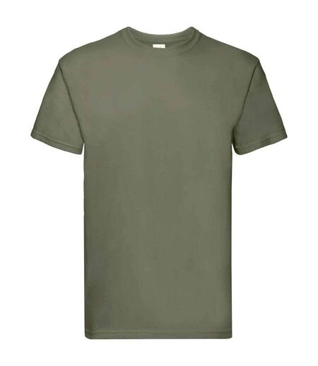 T-shirt super premium adulte olive classique Fruit of the Loom