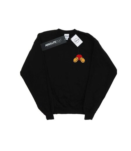 Disney Sweatshirt Womens/Ladies Mickey Mouse Backside Breast Print (Noir) - UTBI27811