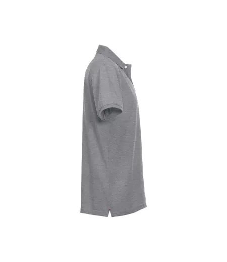 Polo Premium Homme Gris Chiné Clique