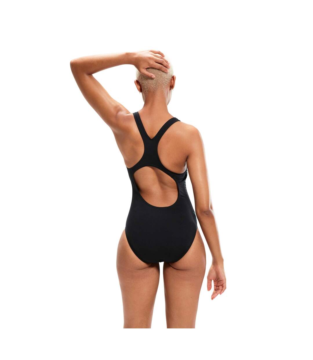 Maillot de bain 1 pièce digital placement medalist femme noir / bleu Speedo-2