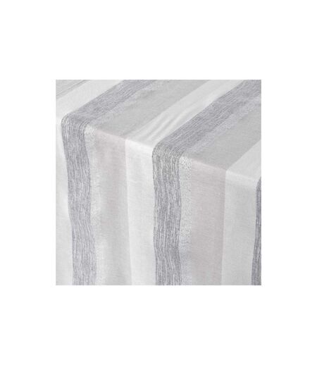 Nappe en Coton Tissée Eldora 140x240cm Argent