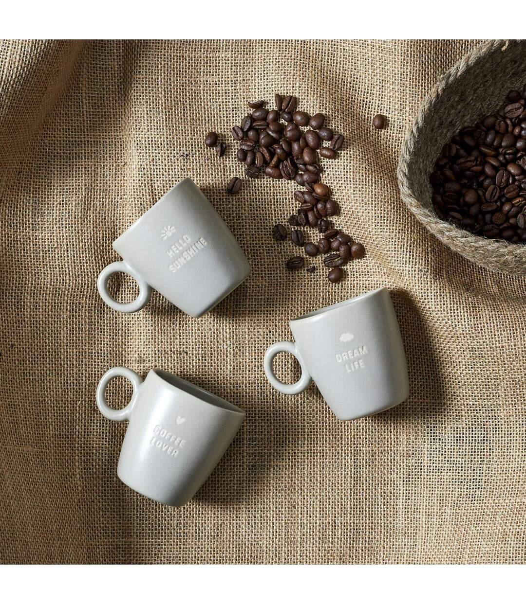 Mugs avec message collection MINIMALIST 3 pièces-2