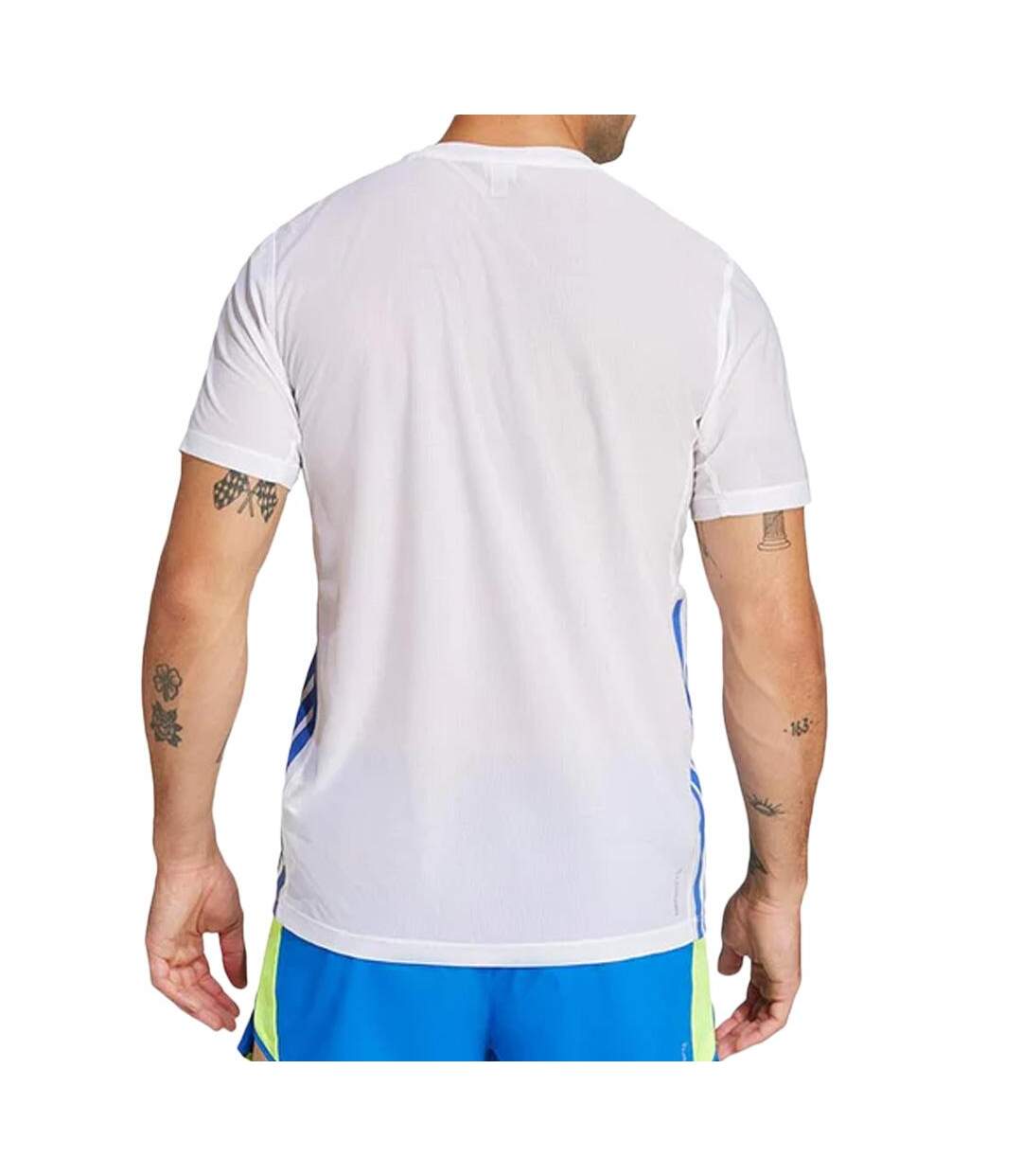 T-shirt de course blanc homme rétro adizero-2