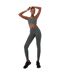 Womens/ladies Seamless High Rise Leggings Khaki USA Pro-1