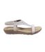 Divaz Womens/Ladies Nicosia Elasticated T Bar Sandal (White) - UTFS3481-2