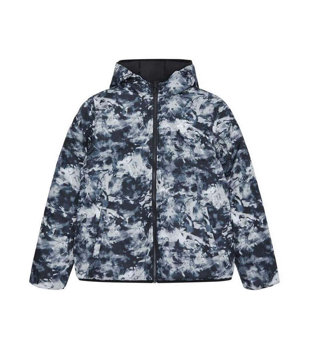 Mens Rb1501 Reversible Puffer Jacket Black Reebok-1