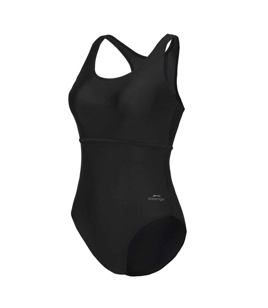 Womens/ladies Xtra Life One Piece Swimsuit Black Slazenger-3