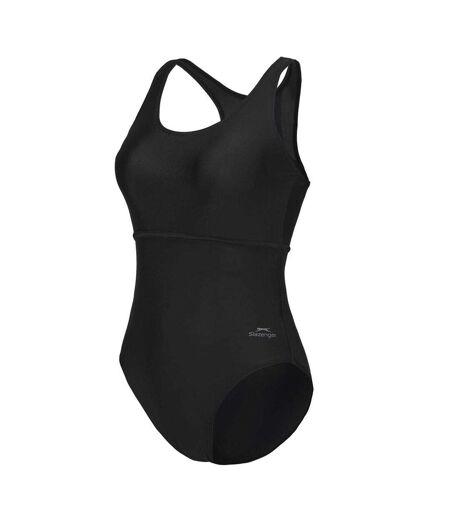 Womens/ladies Xtra Life One Piece Swimsuit Black Slazenger