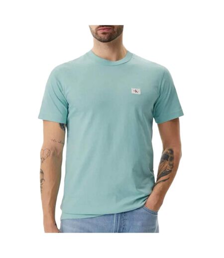 T-Shirt turquoise homme calvin klein jeans label