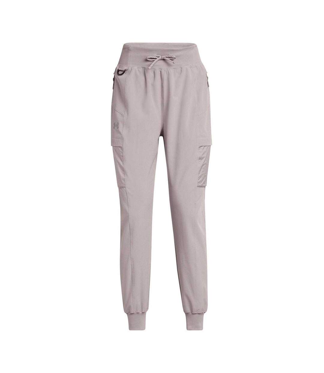 Womens/ladies Trail Run Side Pocket Joggers Grey Under Armour-2