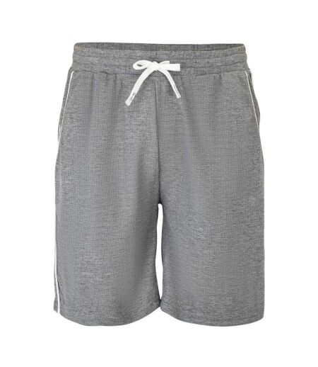 Mens Cotton Blend Shorts Light Grey Fabric