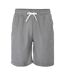 Mens Cotton Blend Shorts Light Grey Fabric-1