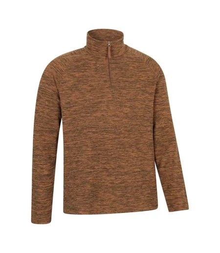 Mens Snowdon Ii Fleece Top Burnt Orange Mountain Warehouse