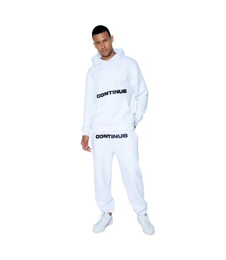 Unisex adult continu8 boxy jogging bottoms white Hype