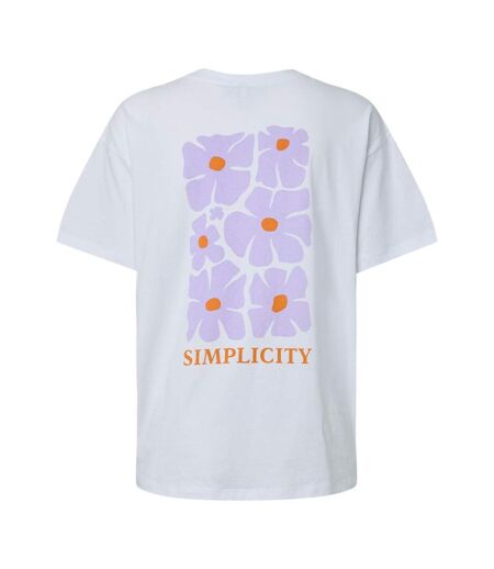 T-Shirt blanc femme pieces fasty