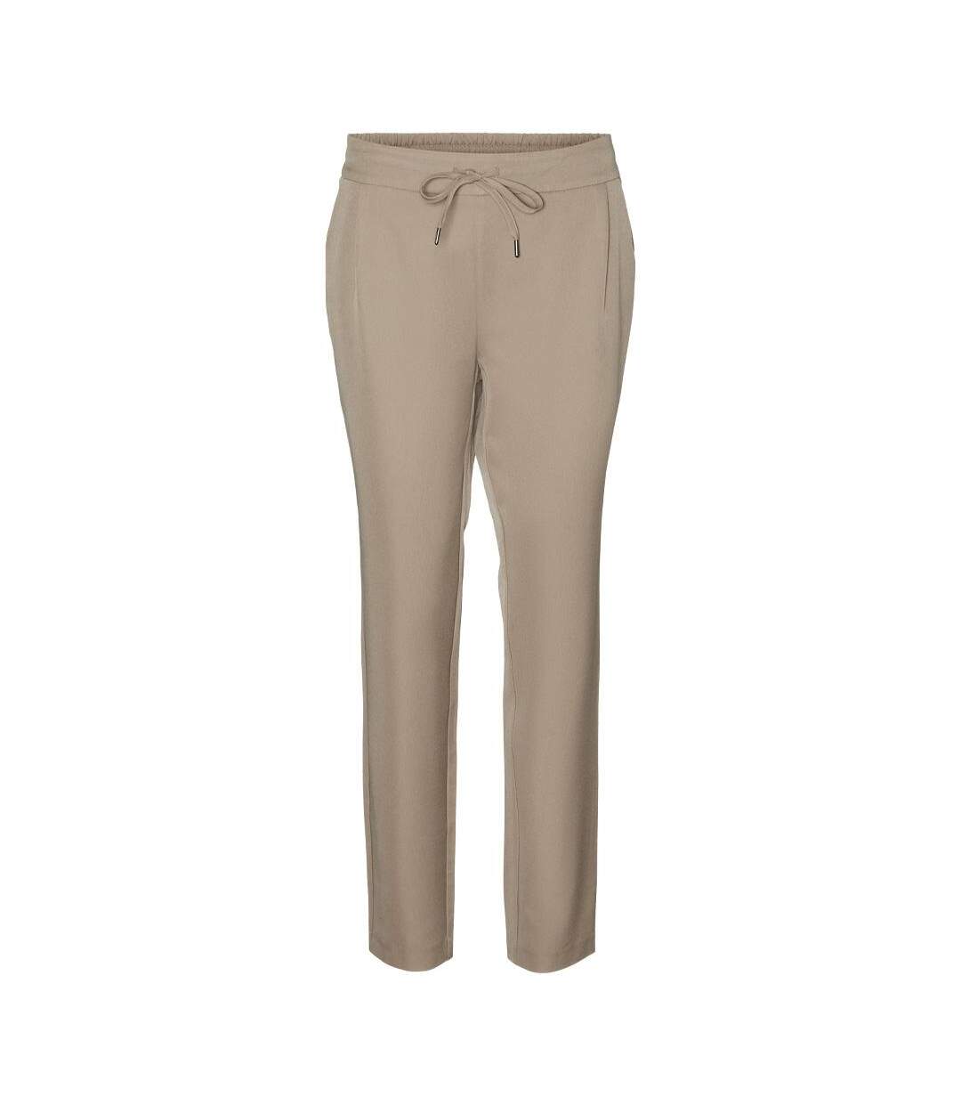 Pantalon fluide beige femme vero moda raya-1