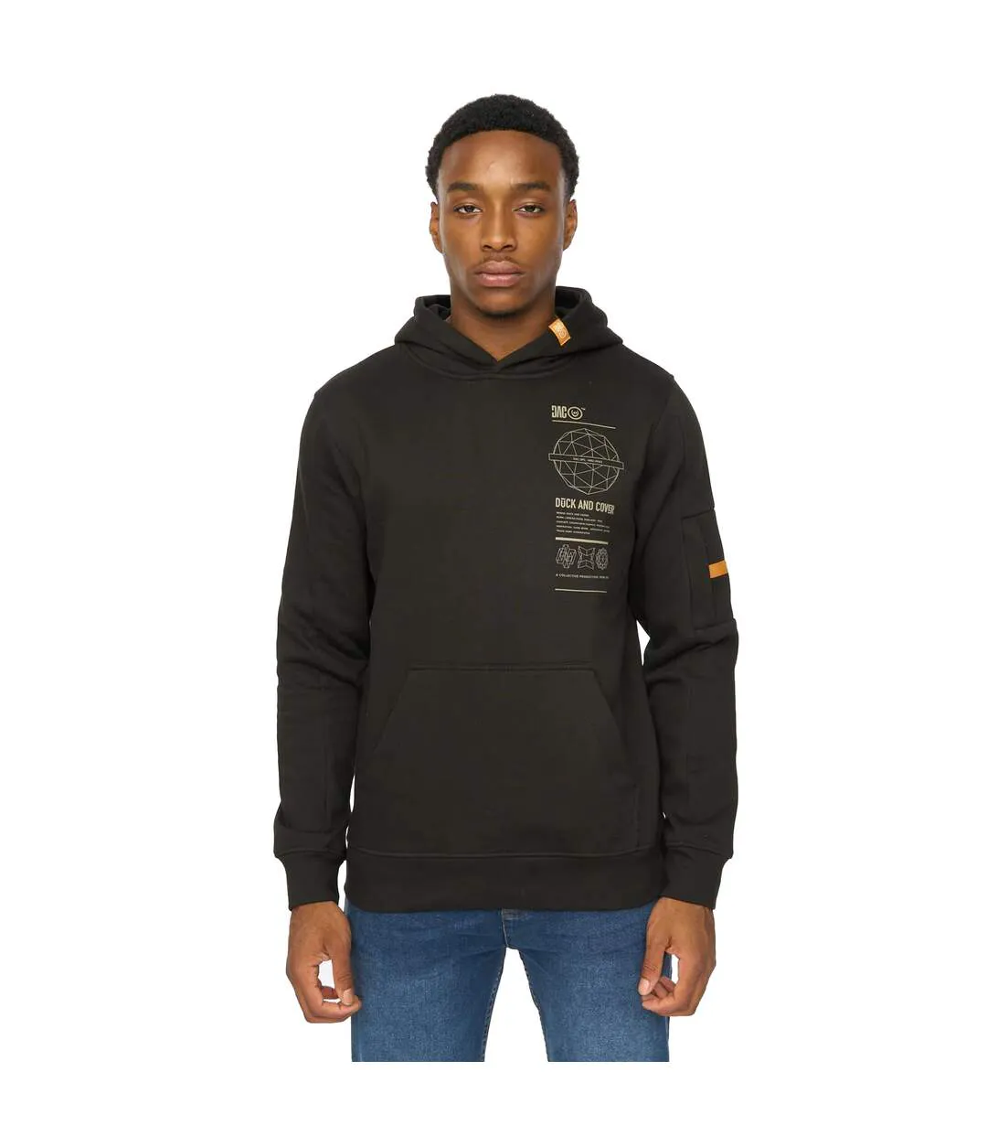 Sweat À Capuche Ashland Homme Noir Duck And Cover-2