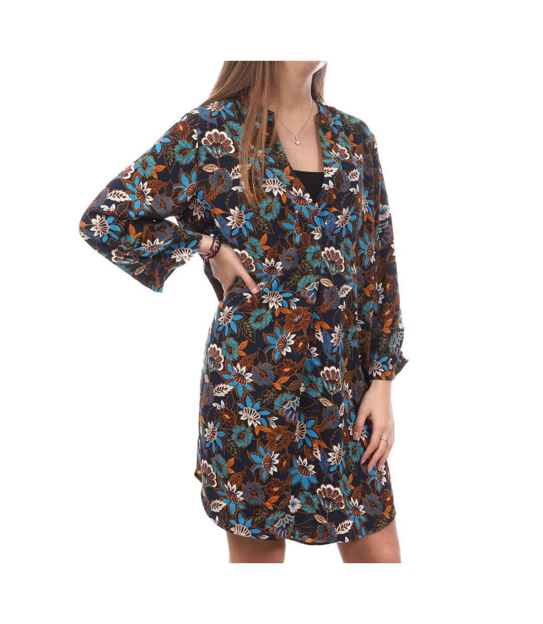 Robe Bleu/Orange Femme Teddy Smith kalia - S-1