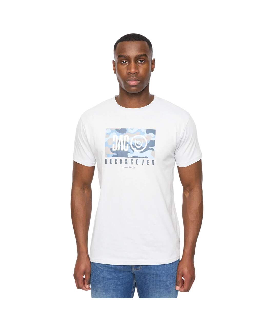 Mens Chamchee T-shirt Light Blue Duck And Cover-2