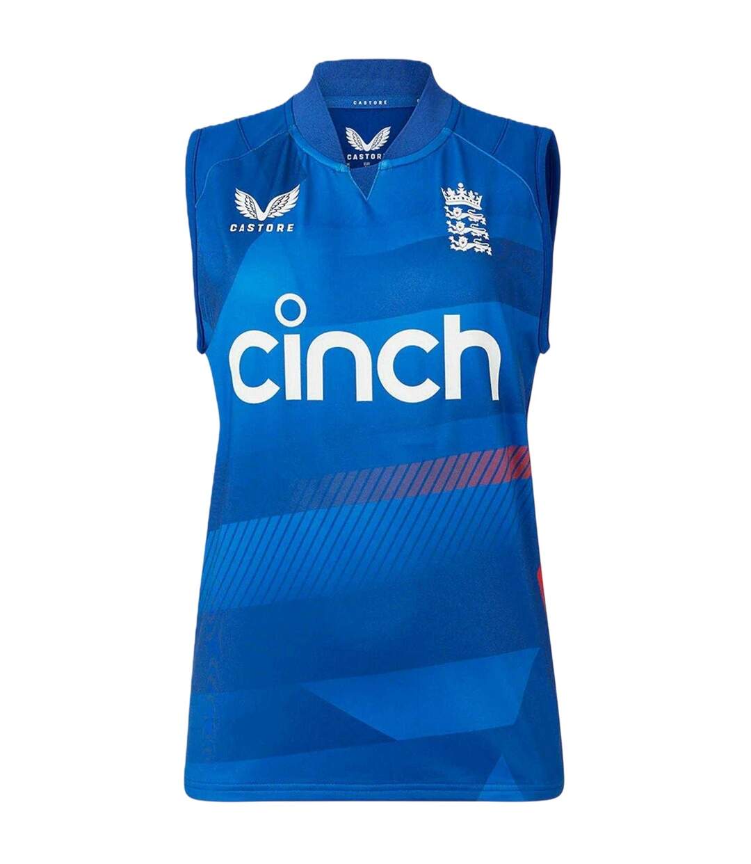 T-shirt Sans Manches Motif/style Cricket D´angleterre Femme Bleu Marine Castore-1