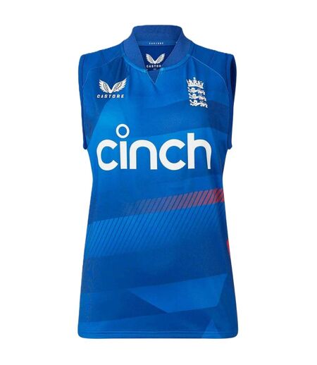 T-shirt Sans Manches Motif/style Cricket D´angleterre Femme Bleu Marine Castore
