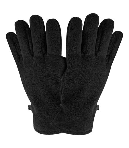 Beechfield Womens/Ladies Recycled Fleece Winter Gloves (Black)