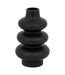 Vase Design en Dolomite Clothilde 25cm Noir-1