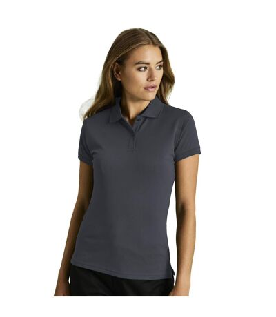 Polo À Manches Courtes 100% Coton Femme Gris Tee Jays