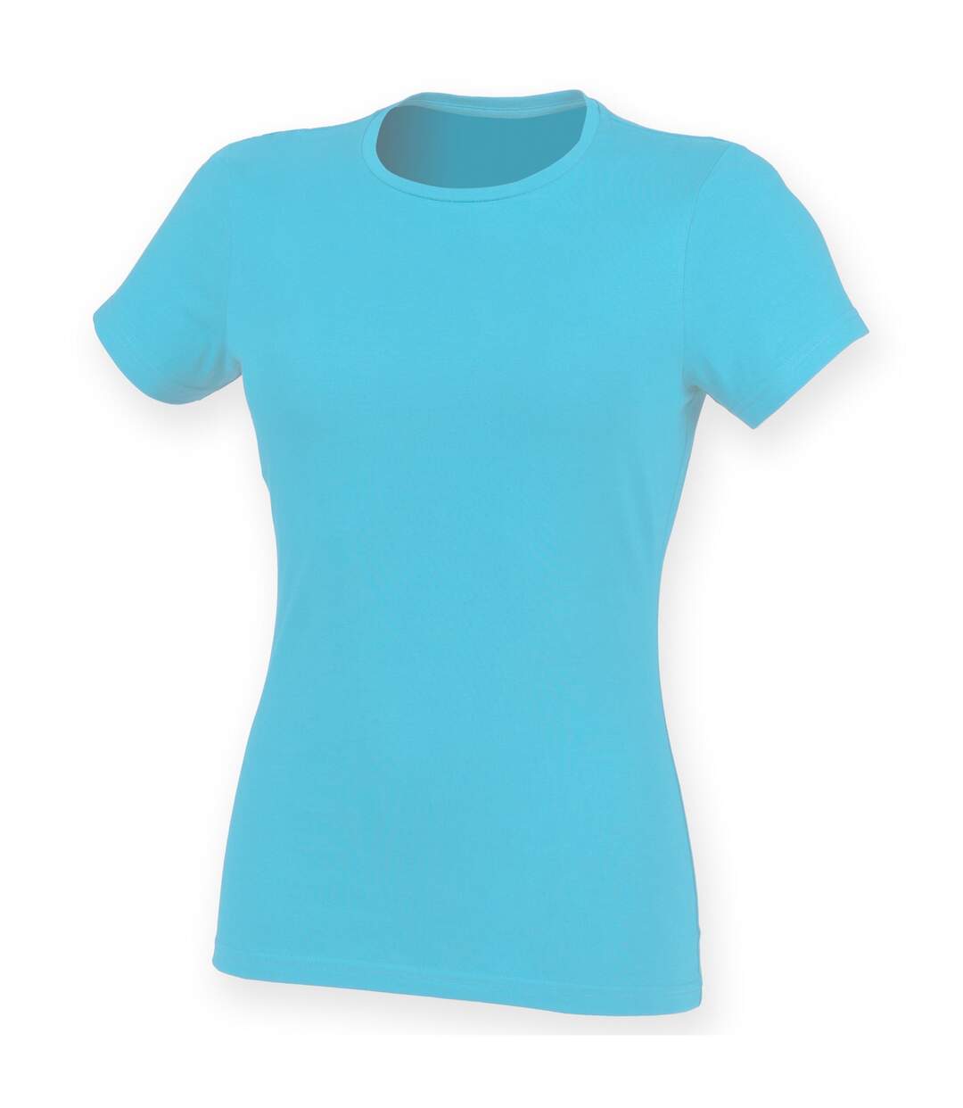 Feel good t-shirt étirable à manches courtes femme bleu surf Skinni Fit