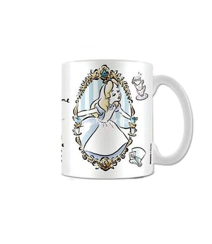 Alice In Wonderland Frame Mug (White/Light Blue/Yellow) (One Size) - UTPM1819