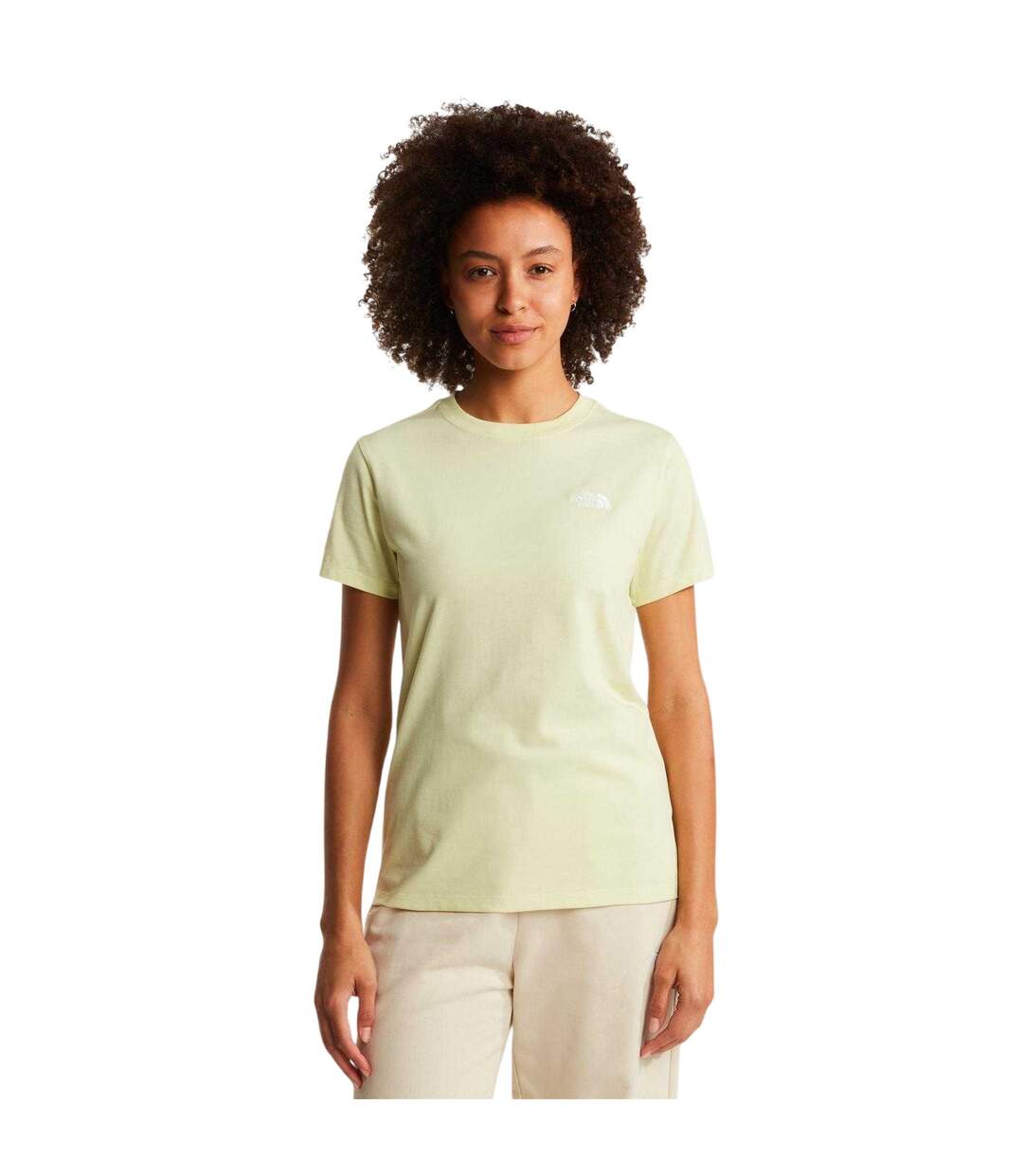 Womens/ladies Dome Regular T-shirt Lemon Yellow The North Face-4