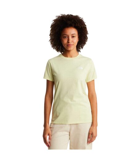 Womens/ladies Dome Regular T-shirt Lemon Yellow The North Face