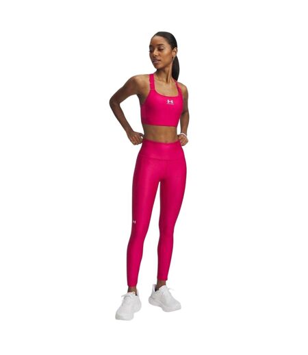 Legging Heatgear Femme Fuchsia Blanc Under Armour