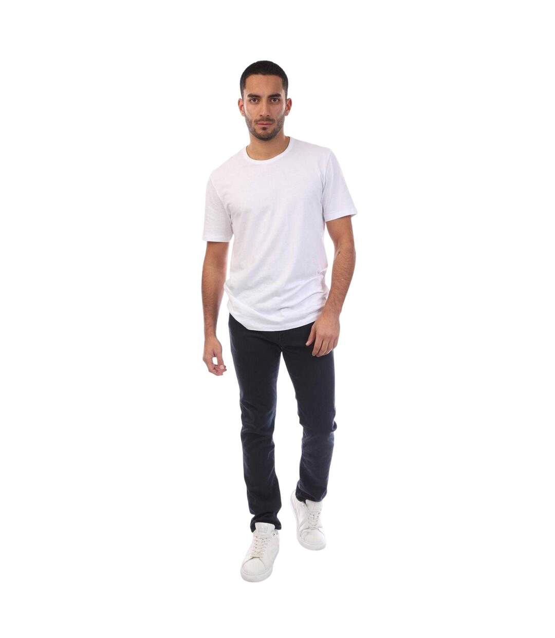 Mens Delaware Cotton Slim Jeans Dark Blue Boss-1