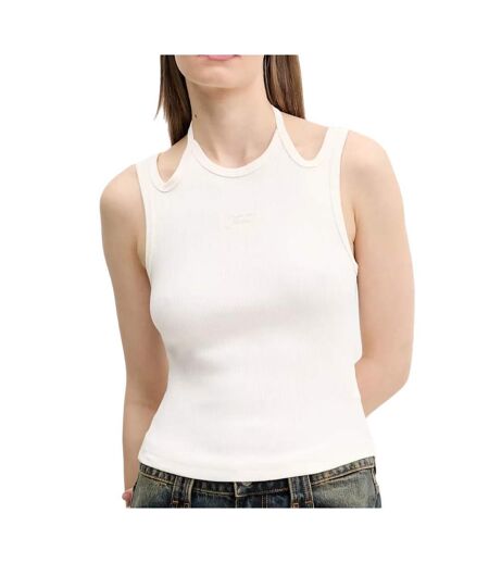 Débardeur beige femme tommy hilfiger dw0dw20325 - l