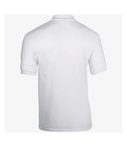 Gildan Adult DryBlend Jersey Short Sleeve Polo Shirt (White)