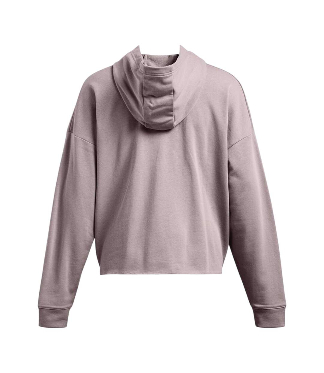 Womens/ladies Rival Terrycloth Oversized Hoodie Grey Under Armour-3