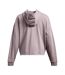Womens/ladies Rival Terrycloth Oversized Hoodie Grey Under Armour-3
