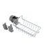 Etagère panier de douche en acier Meis - L. 23 x H. 7 cm - Argent brillant-2