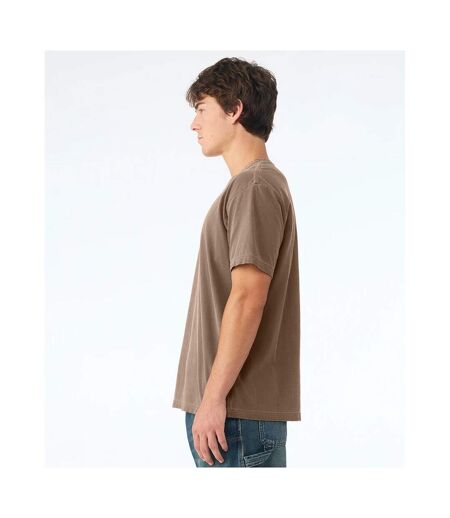 Unisex Adult Heavyweight Washed T-shirt Washed Cocoa Bella + Canvas