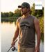 Tee-shirt Sans Manches Ledertys LY0598C avec Motif Truite-1