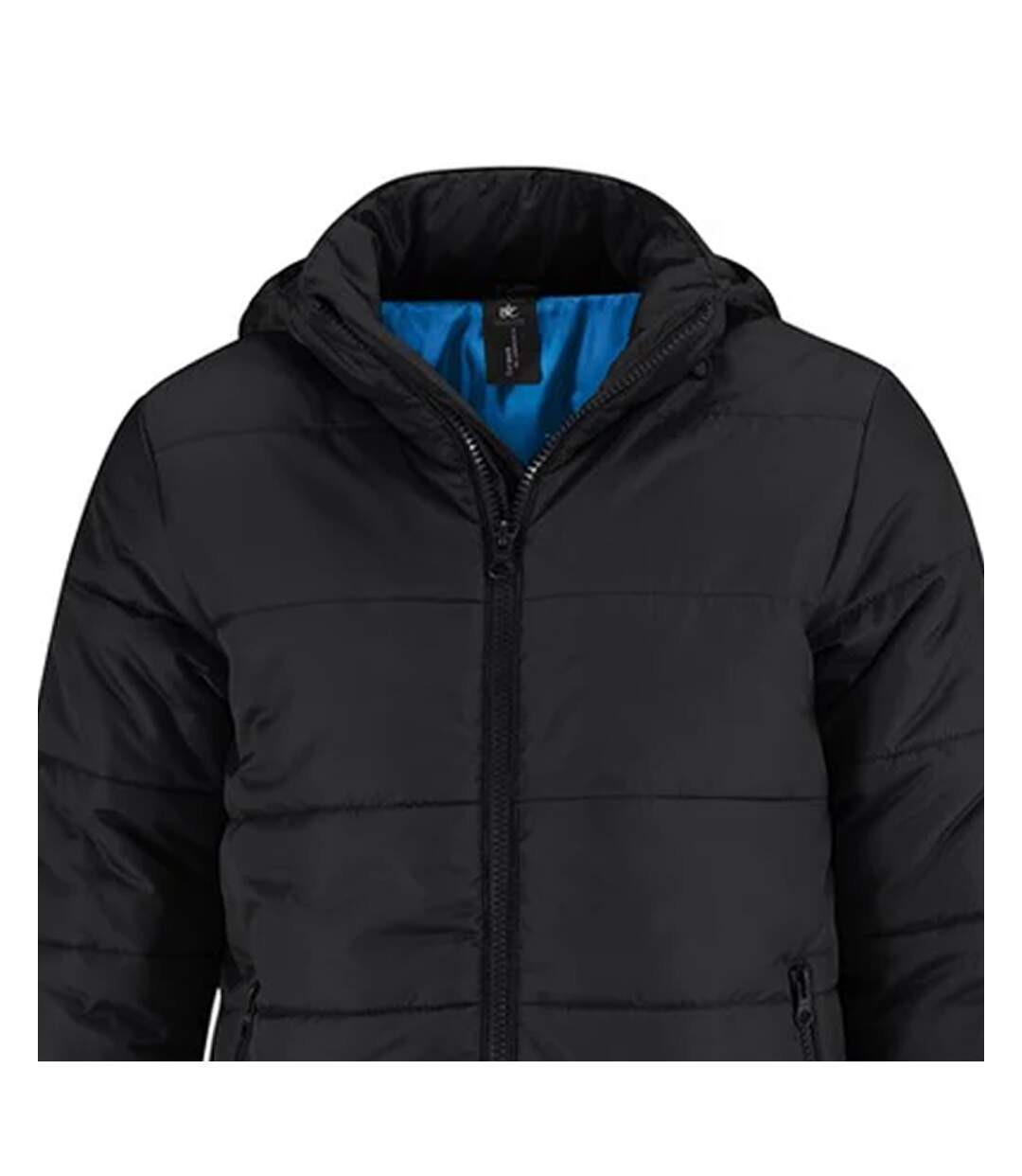 Veste Superhood Homme Noir Bleu Cobalt B&C-2