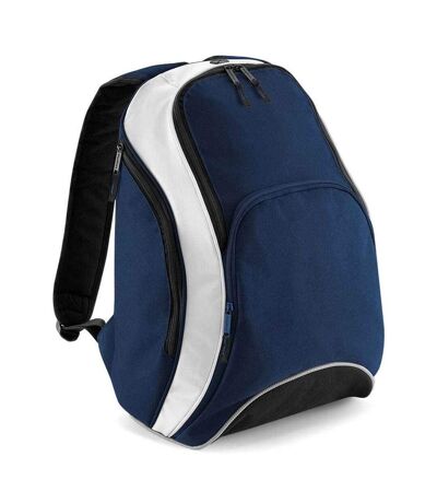 Sac À Dos Teamwear Taille Unique Bleu Marine Blanc Bagbase