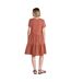 Womens/ladies Iris Textured Dress Rust Animal-2