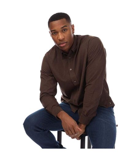 Mens Owen Shirt Brown Boss