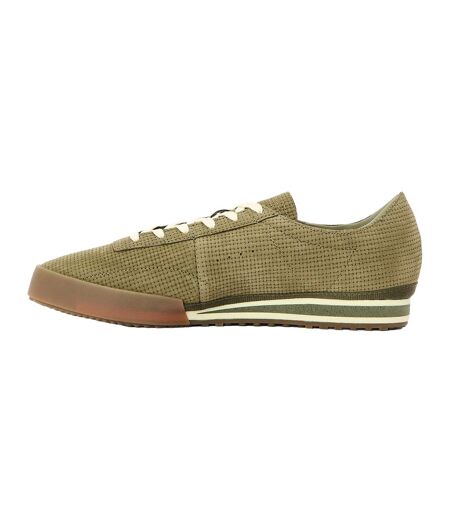 Mens Aura Leather Trainers Natural Lacoste