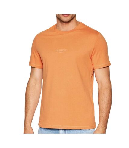 T-shirt Orange Homme Guess Aidy - L