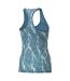 Womens/ladies Put Eyes On Me Vest Top Blue Puma-2