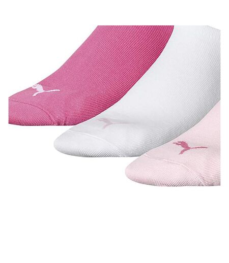 Puma Unisex Adult Invisible Socks (Pack of 3) (Pink) - UTRD266